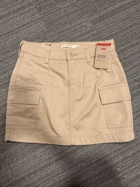 Levi's Khaki Cargo Pocket Mini Skirt